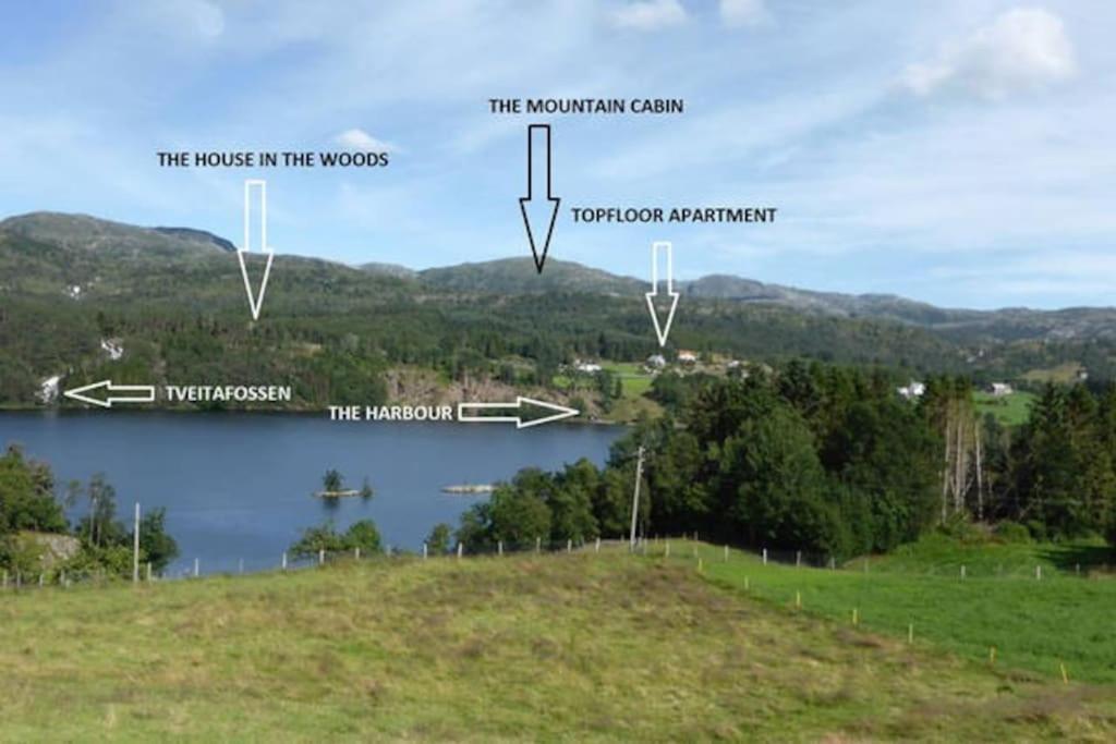 Topfloor Apartment Separate Entranc Nice View Stord Fitjar Exteriér fotografie