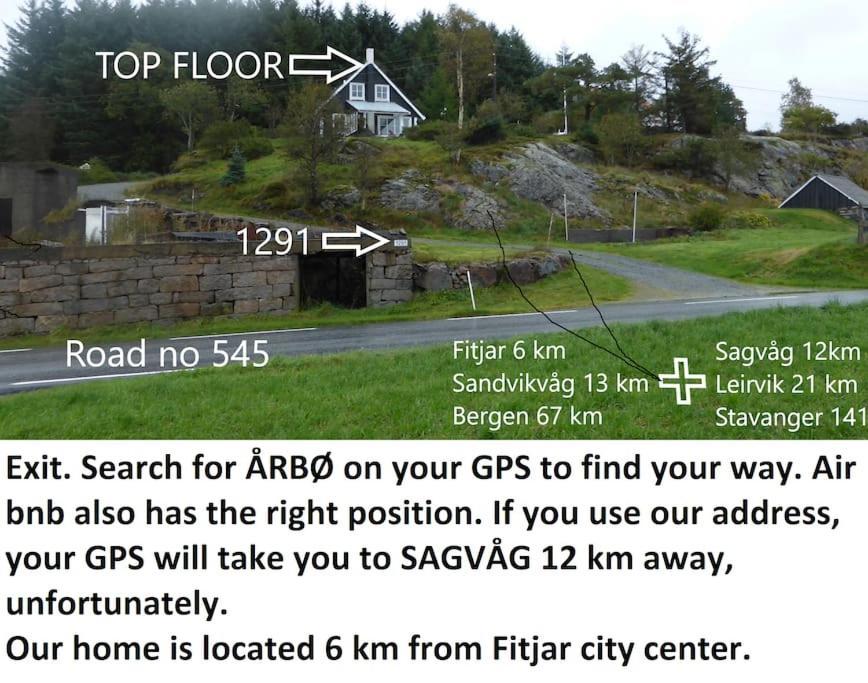 Topfloor Apartment Separate Entranc Nice View Stord Fitjar Exteriér fotografie